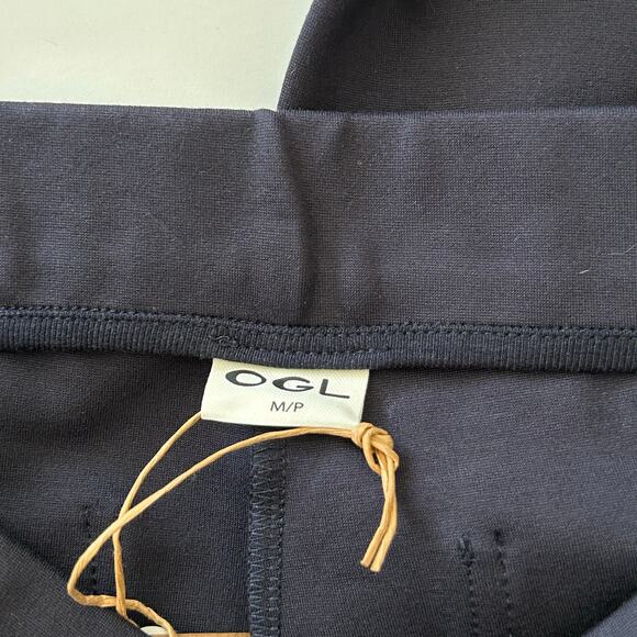 OGL Slimming Ponte High Rise Pull-On Pants Flare Navy M Medium Petite New - Picture 6 of 8